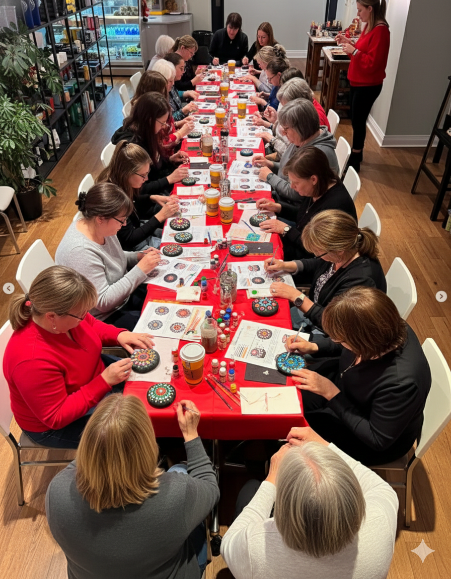 Workshop participants enjoying the creative process